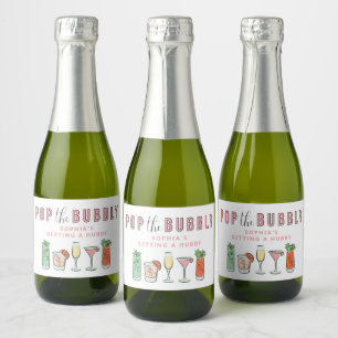 Pop The Bubbly Bachelorette Sparkling Wine Labels