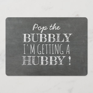 Pop the Bubbly Funny Bridesmaid Proposal Invitation