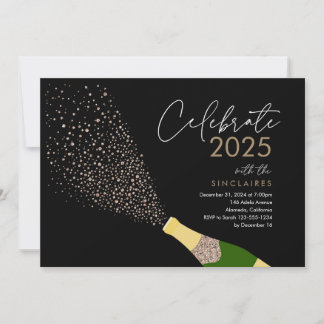 Pop the Bubbly New Year's Card