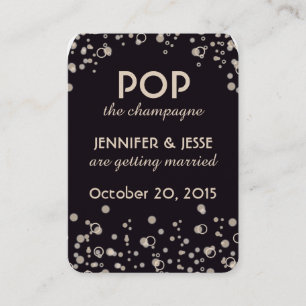 Pop the Champagne - Save The Date Tag