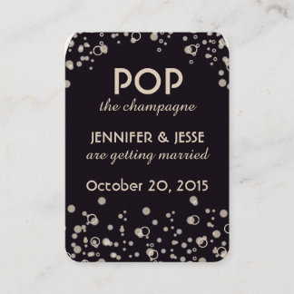 Pop the Champagne - Save The Date Tag