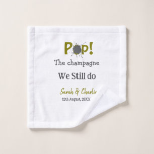 Pop the champagne we still do gold grey couple nam wash cloth