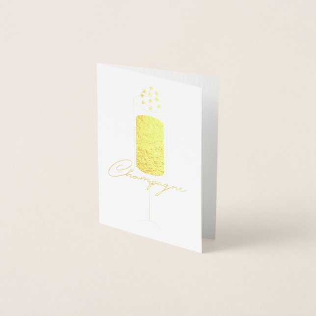 pop the cork foil card (Front)