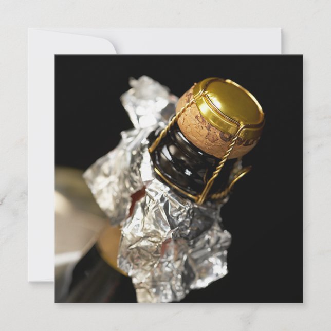 Pop the Cork Invitation (Front)