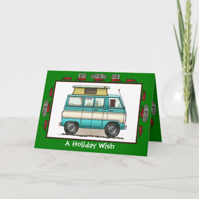 Pop Top Camper RV Trailer Holiday Wish (Front)
