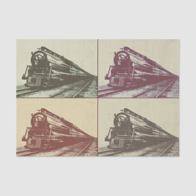 Pop Train Tissue Paper (Front)