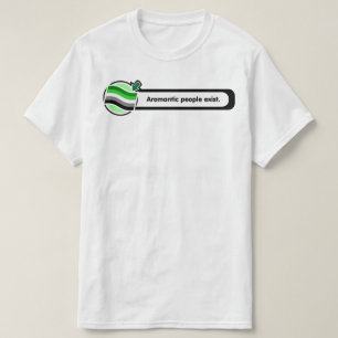 Pop-Up Aromantic People Exist Shirt
