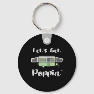 Pop Up Camper Camping Tent Trailer Rv Poppin Mobil Keychain
