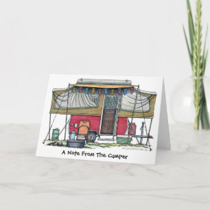 Pop Up Camper Trailer Note Cards