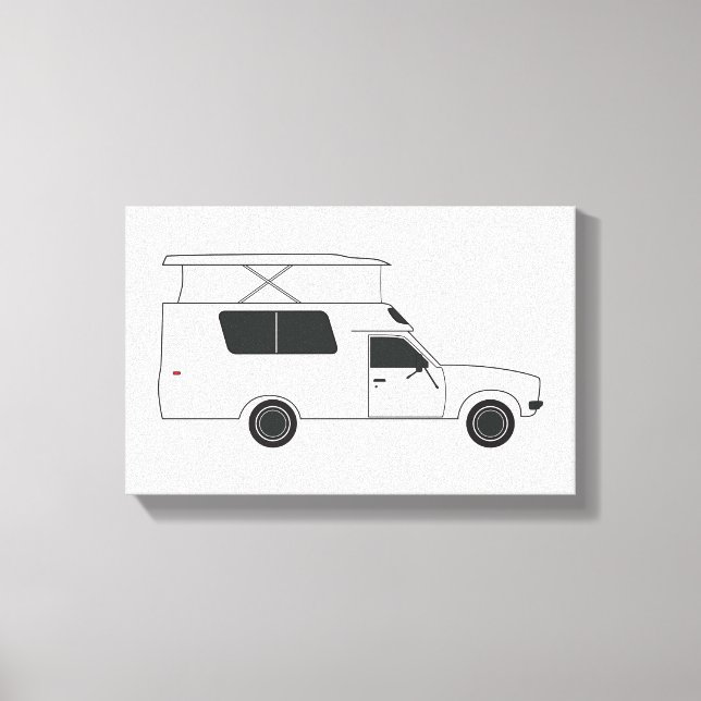 pop up chinook camper canvas print (Front)
