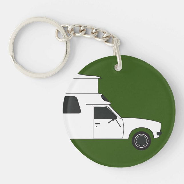 pop up chinook camper keychain (Front)
