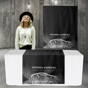 Pop Up Shop Table Runner Banner Business Car Wash Tapestry