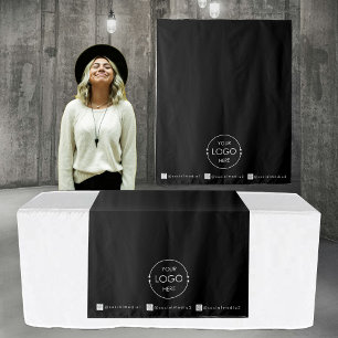 Pop Up Shop Table Runner Banner Business Logo Tapestry