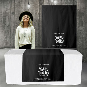 Pop Up Shop Table Runner Banner Business Text Logo Tapestry