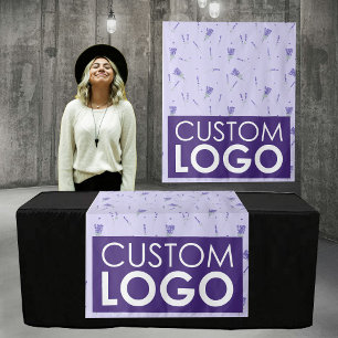 Pop Up Shop Table Runner Banner Lavender Big Logo Tapestry