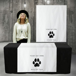 Pop Up Shop Table Runner Sign Business Dog Vendor Tapestry