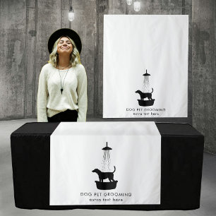 Pop Up Shop Table Runner Sign Vendor Dog Grooming Tapestry
