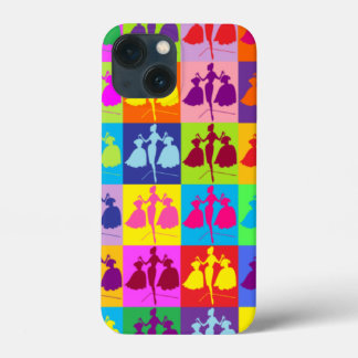 Pop Vintage Retro Fashiion Silhouette iPhone 13 Mini Case