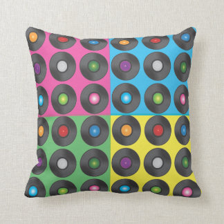Pop Vinyls Throw Pillow