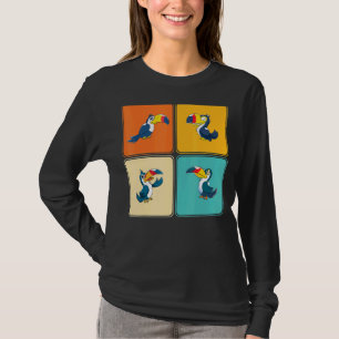 Pop Wildlife Zoo Bird Animal Tropical Toucan T-Shirt