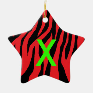 Pop Zebra Ceramic Ornament