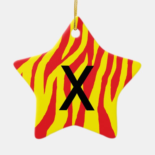 Pop Zebra Ceramic Ornament (Front)