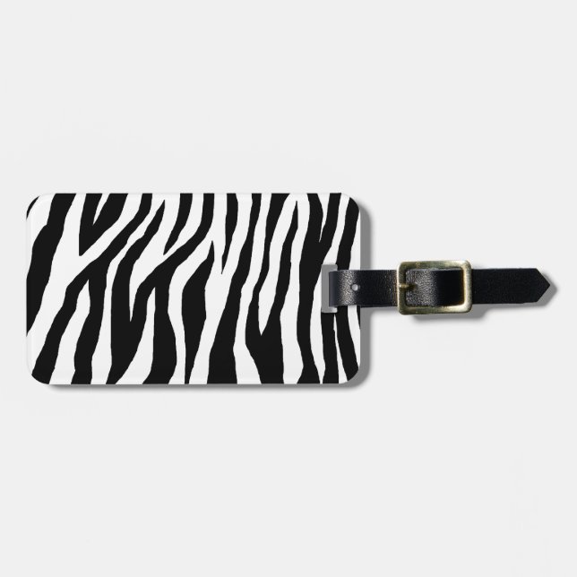 Pop Zebra Luggage Tag (Front Horizontal)
