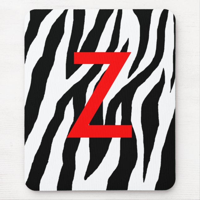 Pop Zebra Mouse Pad (Front)