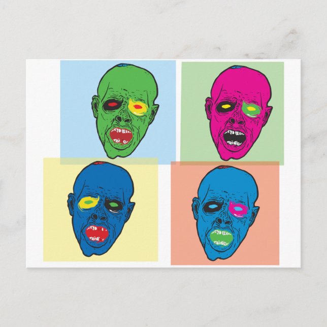 pop zombie postcard (Front)