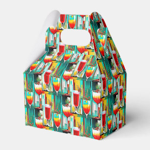 PopArt Christmas Cocktails Favor Box