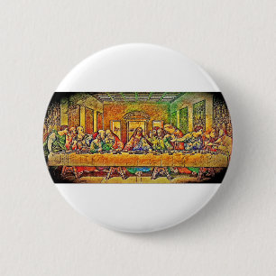 PopArt Da Vinci 2 Inch Round Button