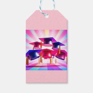 PopArt Graduation Hats Gift Tag