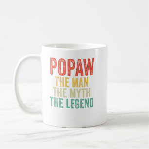 Popaw The Man The Myth The Legend Dad Father Vinta Coffee Mug