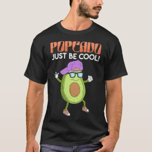 Popcado Disco Pop Music Avocado Vegan Vegetarian m T-Shirt