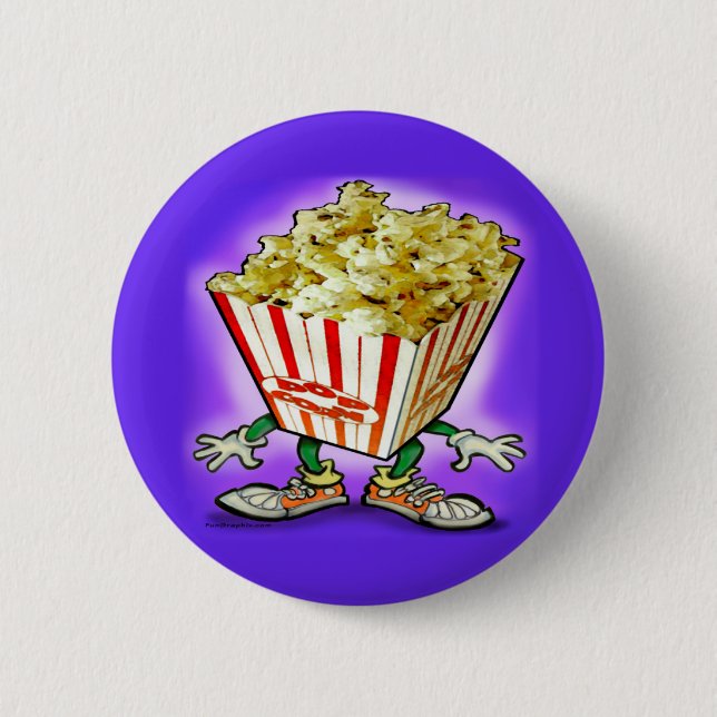 Popcorn 2 Inch Round Button (Front)