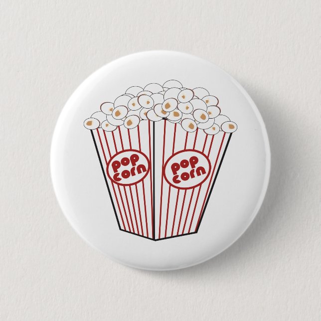 Popcorn 2 Inch Round Button (Front)