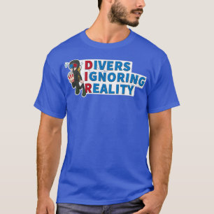 Popcorn 3D Glases DIR Diving Design for a Scuba Di T-Shirt