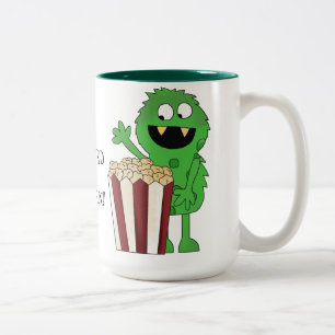 Popcorn Addict Monster coffee mug