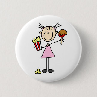 Popcorn And Caramel Apple At The Fair Button
