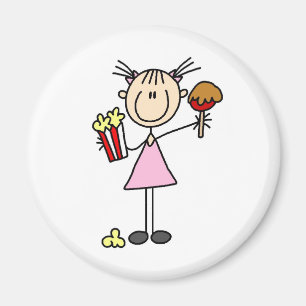 Popcorn And Caramel Apple At The Fair Magnet
