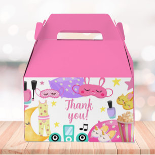 Popcorn and Pajamas Favor Box