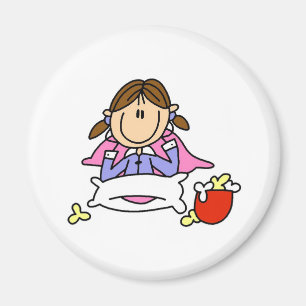 Popcorn And Pyjamas Magnet