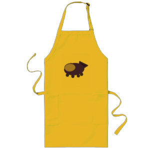 Popcorn Anime Blue Spaceship Cartoon Long Apron