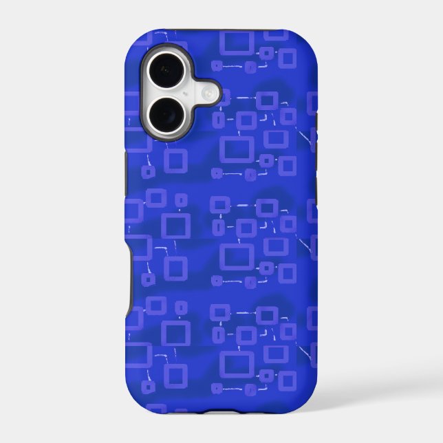 Popcorn Anime Cool Blue Cell Phone Case (Back)