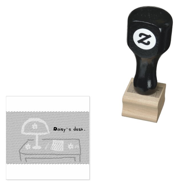 Popcorn Anime Desk Stamp (Stamped)