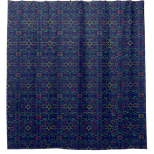 Popcorn Anime Elegant Sophisticated Blue Geometric