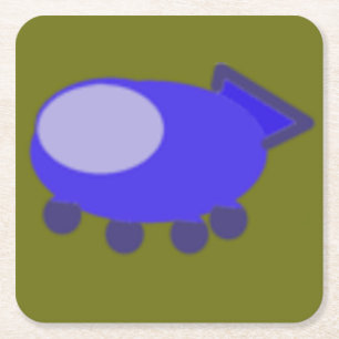 Popcorn Anime Puppy Spaceship Paper Coaster