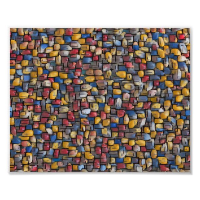 Popcorn art photo print (Front)