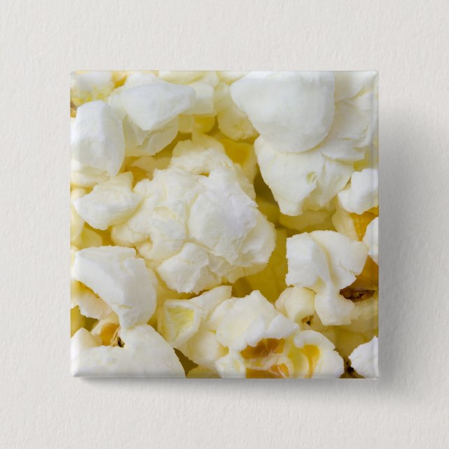 Popcorn Background 2 Inch Square Button (Front)