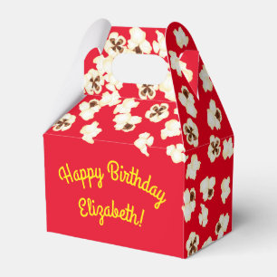Popcorn Birthday Party Movie Theater Favor Box